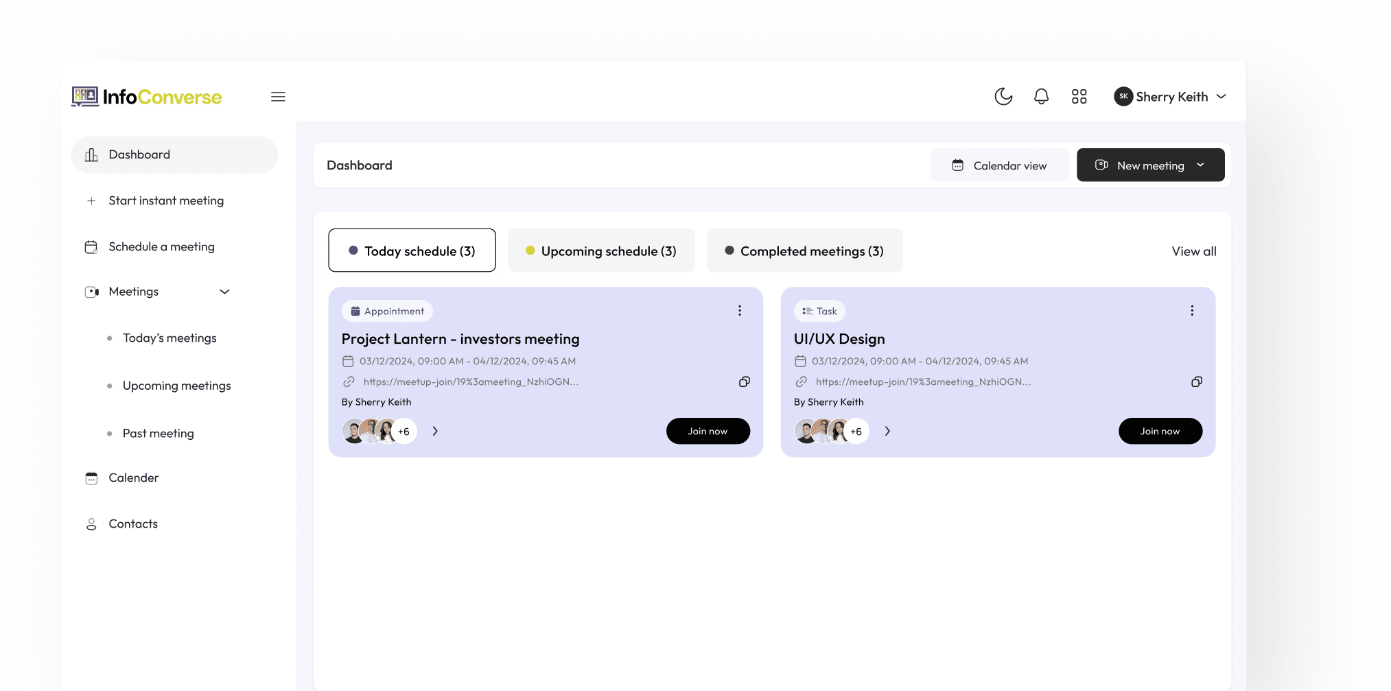 InfoConverse Dashboard InfoConverse Dashboard
